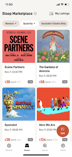 Android application Theatr screenshort