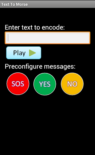 Android application Text to Morse screenshort