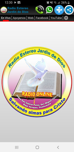 Android application Radio Estereo Jardín de Dios screenshort
