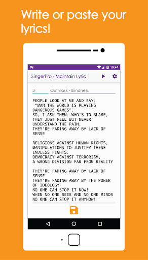 SingerPro Music Teleprompter Screen 2