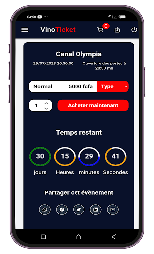 VinoTicket Screen 2