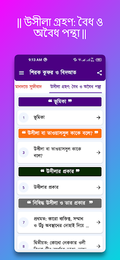 শিরক কুফর ও বিদআত