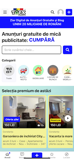 Android application TOPX.RO - Anunturi Gratuite screenshort