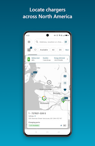 Android application BC Hydro EV screenshort