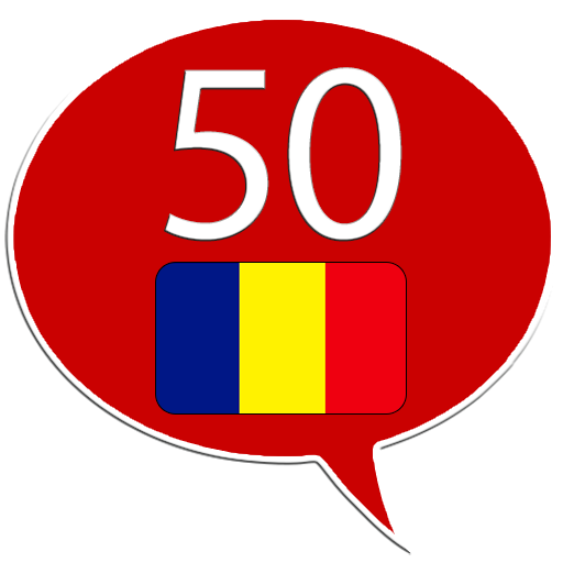 Learn Romanian - 50 languages logo