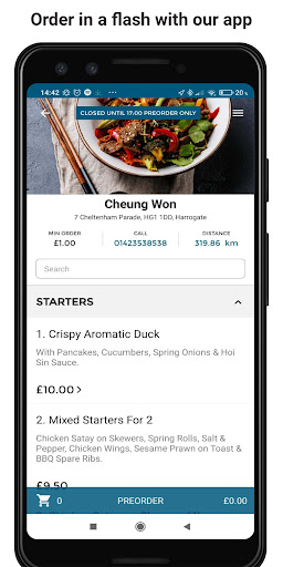 Android application Cheung Won screenshort
