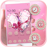 Pink Bow Diamond Theme icon