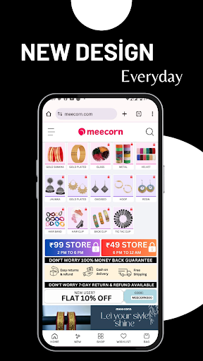 Meecorn Jewellery Shopping App Screen 3