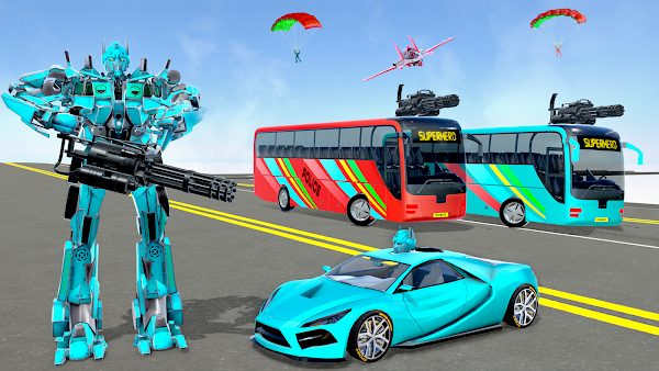Flying Bus Robot Transform 3D screenshot 1