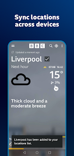 BBC Weather Screenshot