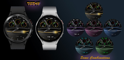 Android application TSD43 Watch Face Wear OS screenshort