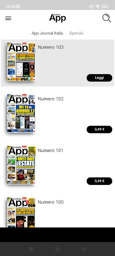 App Journal Italia Screen 2