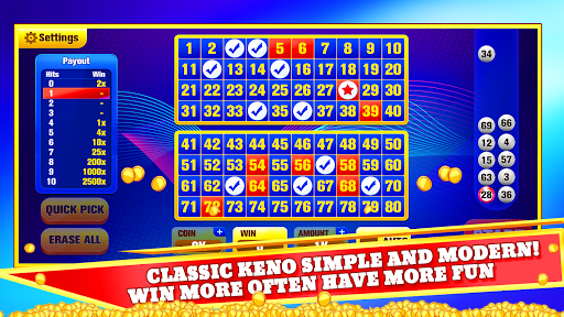 Android application Keno Games: Live Jackpots screenshort