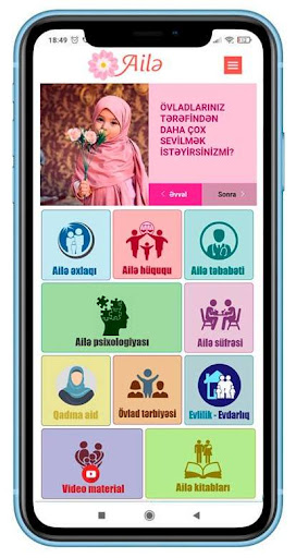 Android application Ailə screenshort