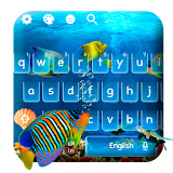 Blue Deep Sea Word Keyboard Theme icon