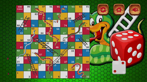 Android application Snake and Ladders screenshort