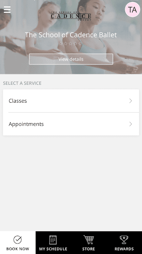 Android application The School of Cadence Ballet screenshort