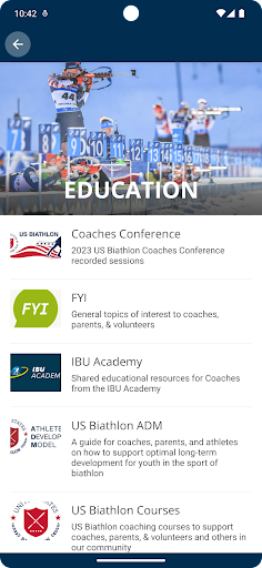 US Biathlon Center Screen 3