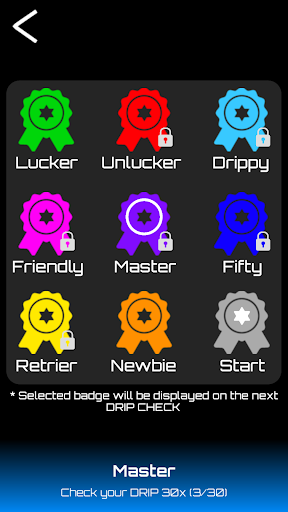 DRIP CHECK Screen 3