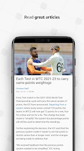 Cricbuzz - Resultados de críquete ao vivo e captura de tela de notícias