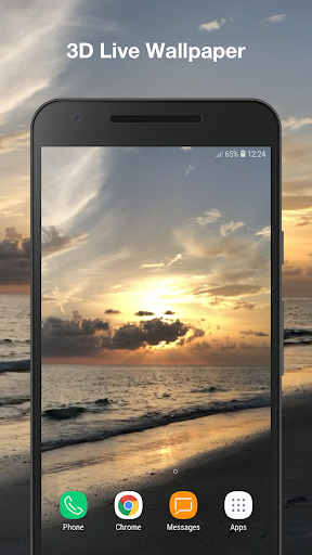 Android application Animated Beach Wallpaper Pro screenshort