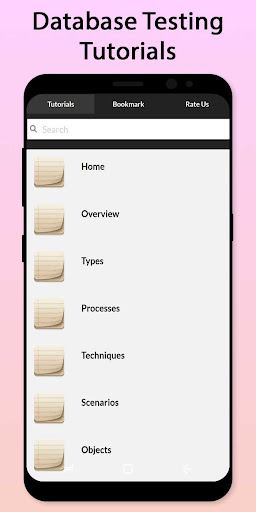Android application Easy Database Testing Tutorial screenshort