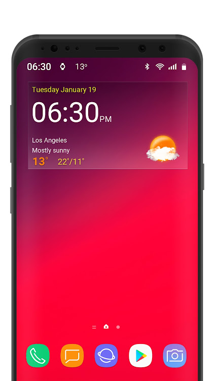 Digital clock weather theme 1 - 2.0.0 - (Android)