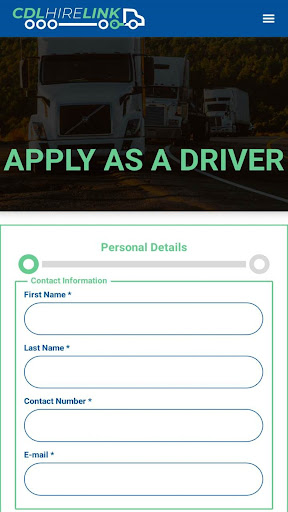 CDL HIRE LINK Screen 3