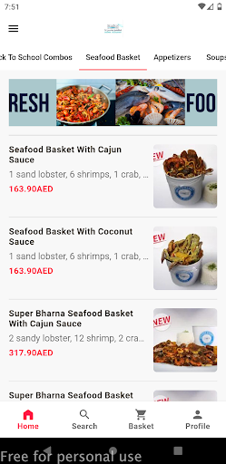 Android application Bharna Restaurant screenshort