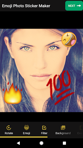 Android application Emoji Stickers Photo Editor screenshort