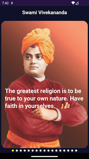 Android application Swami Vivekananda Quotes screenshort