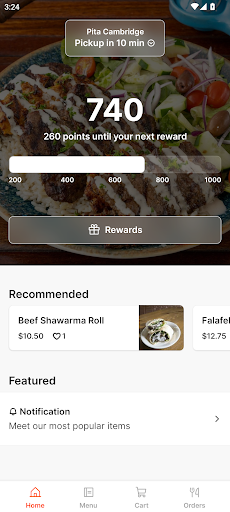 Android application Pita Cambridge screenshort