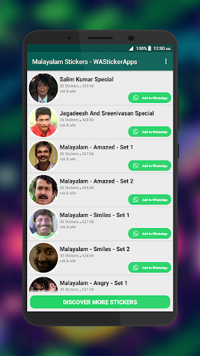 Malayalam Stickers - WAStickerApps - 500+ Stickers  screenshots 1