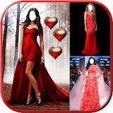 Red Prom Women Dress icon