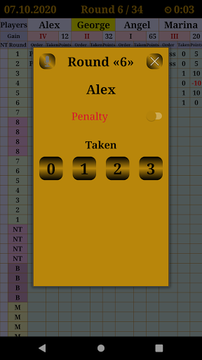 Poker Up and Down (scoreboard) Screen 3