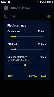 Strobe on Call: Flash alert for notificationsのおすすめ画像3