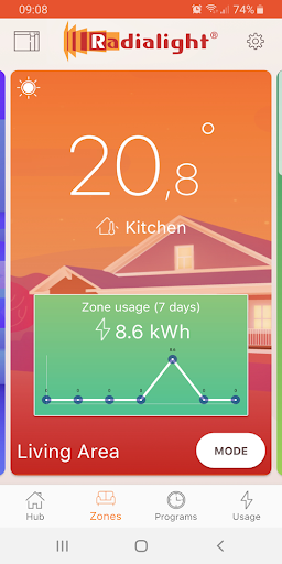 Android application Radialight screenshort