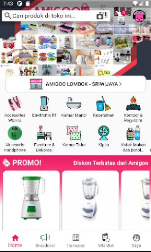 Android application Amigoo screenshort