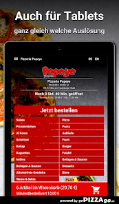 Screenshot 7 Pizzeria Popeye Hilter am Teut android