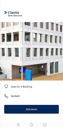 Android application Clientis Bank Oberuzwil screenshort