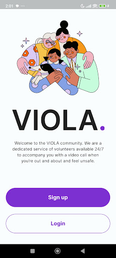 Android application VIOLA screenshort