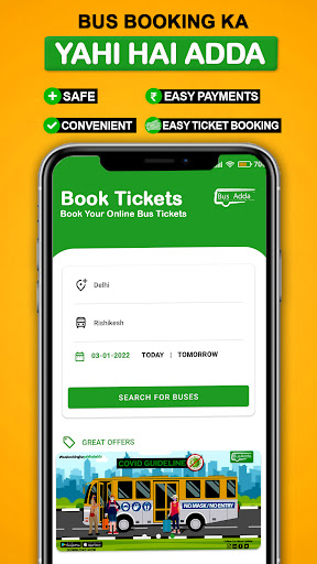 BusAdda Bus Ticket Booking App Screen 3