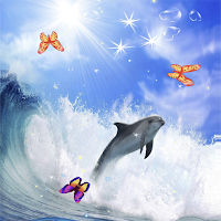 Dolphin Live Wallpaper - Screen Lock, Sensor, Auto