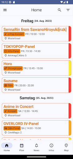 Android application AnimagiC Planer screenshort