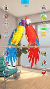 Sprechendes Papageienpaar