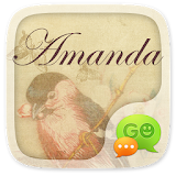 (FREE) GO SMS AMANDA THEME icon