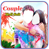 Holi Couple Photo Suit icon