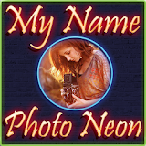My Name Photo Neon icon