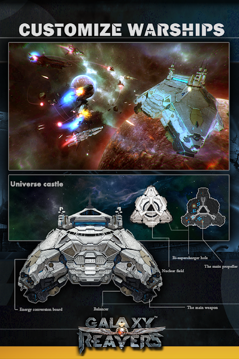 銀河の略奪者-3D戦艦が宇宙を征服するのおすすめ画像3