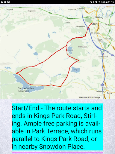 Satnav Cycle Routes – Stirling Screen 3